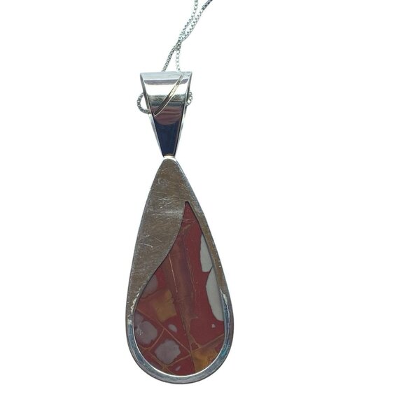 Jay King DTR Sterling Silver Noreena Jasper Pendant Necklace Statement Designer - Picture 2 of 13
